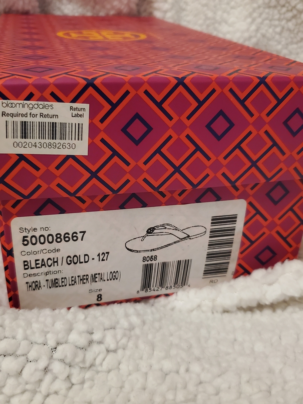 Tory Burch Women’s Cream Thora Thong Sandals - Picture 5 of 5